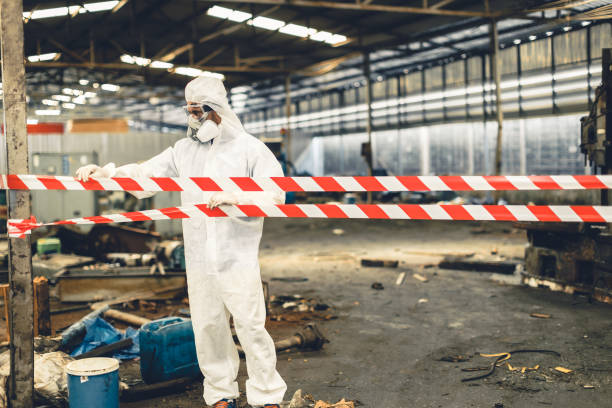 Professional Unattended Death Cleanup technician working in Oakhurst, NJ